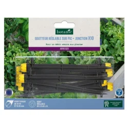 10 goutteurs réglables sur pic + jonction x 10 botanic® - Arrosage goutte à goutte