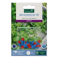 5 mini asperseurs 360° botanic® - Arrosage goutte à goutte