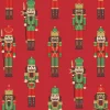 20 serviettes 3 plis Nutcracker red - 33 x 33 cm