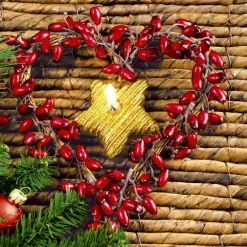 20 serviettes 3 plis Xmas heart - 33 x 33 cm