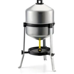 Abreuvoir en acier galvanisé sur pieds de 25 L Ø 40 cm