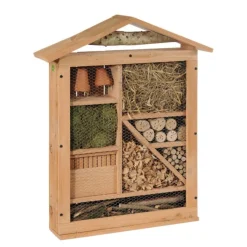 Abri à insectes très grand format en bois coloris naturel