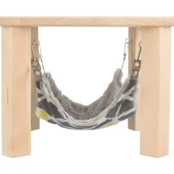 Abri avec hamac pour lapin et petit rongeur en bois non traité Trixie Sunny – Taille M