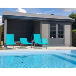 Abri de jardin Antibes composite 18,5 m²