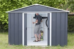 Abri de jardin métal sans plancher, anthracite TRIGANO JARDIN - Yardmaster - 6.24m²