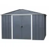 Abri de jardin métal sans plancher coloris anthracite Yardmaster Trigano - 7,9 m²