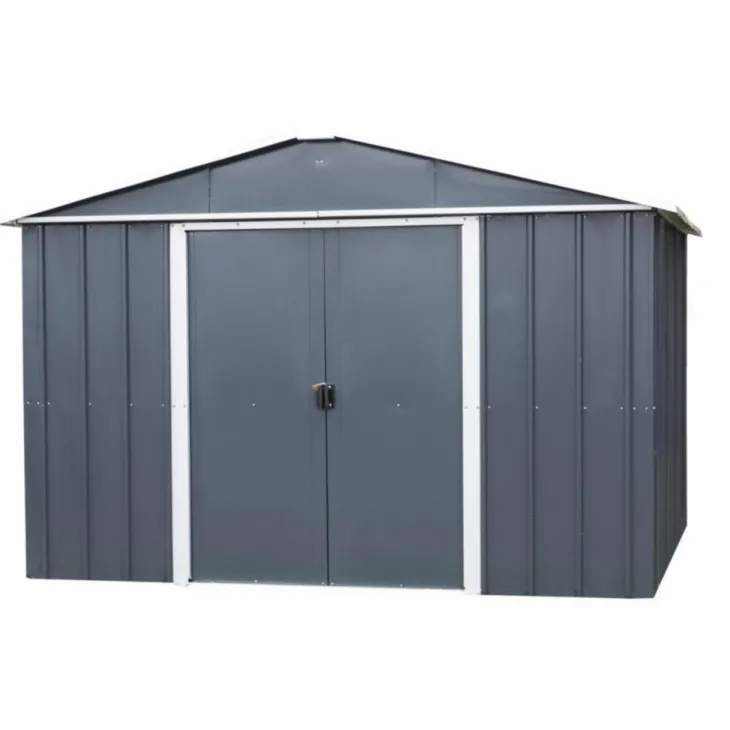 Abri de jardin métal sans plancher coloris anthracite Yardmaster Trigano - 7,9 m²