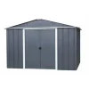 Abri de jardin métal sans plancher coloris anthracite Yardmaster Trigano - 10,76 m²