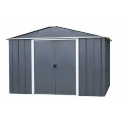 Abri de jardin métal sans plancher coloris anthracite Yardmaster Trigano - 4,4 m²