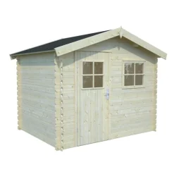 Abri de jardin naturel White Wood Rimini - 4.3 m² / 19 mm