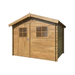 Abri de jardin naturel White Wood Rimini - 4.3 m² / 19 mm