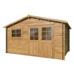 Abri de jardin naturel White Wood Bruges - 10.8 m² / 28 mm