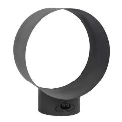 Abri de stockage pour bois coloris noir en acier - 58,2 x 38 x 72 cm