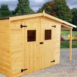 Abri Savoie 5,04 m2 avec plancher et bûcher livré