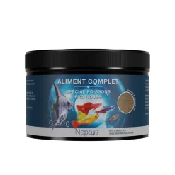Aliment complet pour poissons exotiques granulés coloris multicolore Neptus – 500 ml