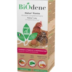 Aliment complémentaire bio pour volaille Biodene Natur'Ponte - 250 ml