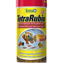 Aliment pour poissons TetraRubin. La boite de 250 ml