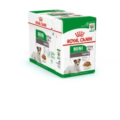Alimentation humide complète pour chien mature et senior de petite race et à partir de 8 ans en sauce Royal Canin Mini Ageing - 12 x 85 g