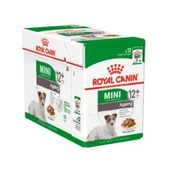 Alimentation humide complète pour chien mature et senior de petite race et à partir de 8 ans en sauce Royal Canin Mini Ageing - 12 x 85 g