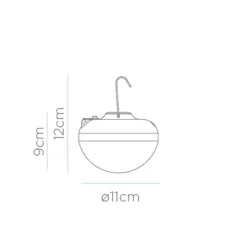 Ampoule portable et rechargeable Cherry coloris blanc