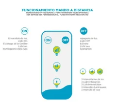 Ampoule portable et rechargeable Cherry coloris blanc