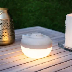 Ampoule portable et rechargeable Cherry coloris blanc