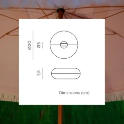 Ampoule pour éclairage parasol Lima coloris blanc chaud Newgarden - 20 cm