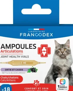 Ampoules articulations pour chat et chaton ortie et cassis Francodex - x 18 de 1 ml