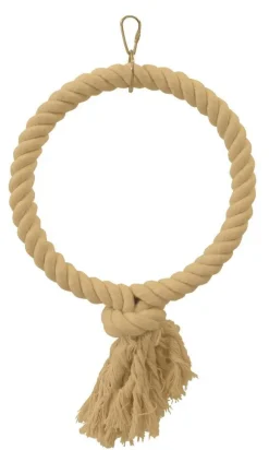 Anneau pour oiseau exotique en coton coloris beige Tyrol - Ø 22 cm