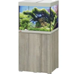 Aquarium avec meuble coloris chêne gris Eheim vivalineLED 150L