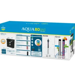 Aquarium d'eau douce complet coloris noir Ciano Aqua 80 LED 71 L