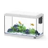 Aquarium d'eau froide et d'eau douce coloris blanc Aquatlantis Explorer Vienna 34 L - 35 x 50 x 25 cm