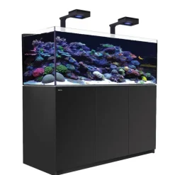 Aquarium eau de mer avec un meuble coloris noir Reefer™ Deluxe XL 525 Red Sea - 150 x 57,5 x 142 cm