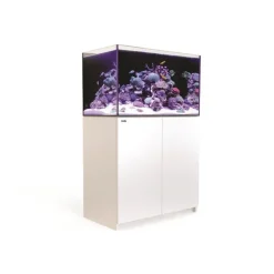 Aquarium eau de mer avec un meuble coloris blanc Reefer™ 250 Red Sea - 90 x 50 x 140 cm
