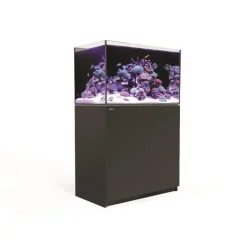 Aquarium eau de mer avec un meuble coloris noir Reefer™ 250 Red Sea - 90 x 50 x 140 cm