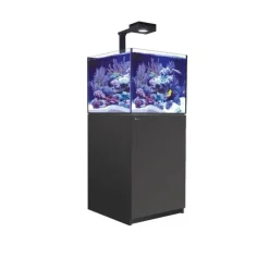 Aquarium eau de mer avec un meuble coloris noir Reefer™ Deluxe XL 200 Red Sea - 60 x 57,5 x 140 cm