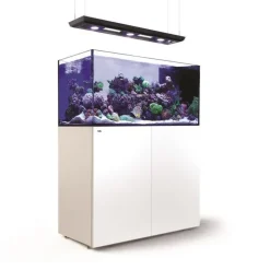 Aquarium ReefLED éclairage, meuble blanc, RED SEA AQUARIUM Peninsula Deluxe P500 - 500L