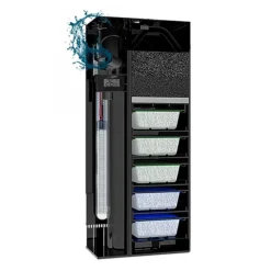 Aquarium tout équipé noir, 108L, CIANO Emotions Pro 60 - compact et élégant