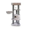Arbre à chat avec panier et griffoir coloris cappuccino Charlotte Royal Petrebels - 134 cm