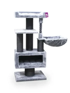 Arbre à chat coloris gris Parklane 131 – 58 x 45 x 131 cm