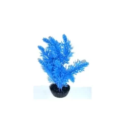 Arbre bleu en plastique petit modèle 18 cm