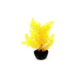 Arbre jaune en plastique petit modèle 18 cm