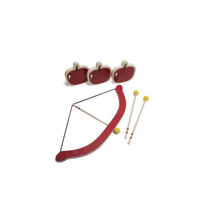 Arc et flèches Bow and Arrow rouges en bois