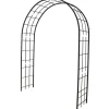 Arche double de jardin avec treillis en fer vieilli