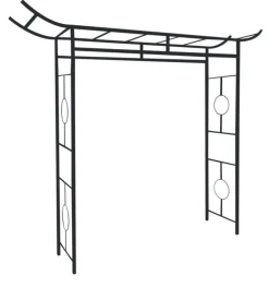 Arche en métal noir charbon Louis Moulin Zen - 175 x 50 x 237 cm
