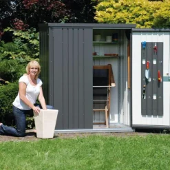 Armoire à outils Biohort gris foncé métallique 155 x 83 x 182,5 cm