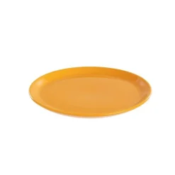Assiette à dessert coloris orange en grès Itit - Ø 21 cm