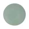 Assiette à dessert en grès effet martelé vert Vesuvio - Ø 21 cm