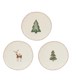 Assiette à dessert Fran coloris blanc en grès - Ø 20,5 cm