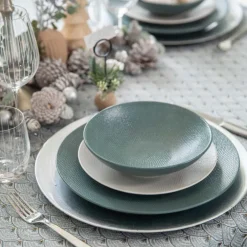 Assiette à dessert Vesuvio blanche en grès Ø 20,5 cm